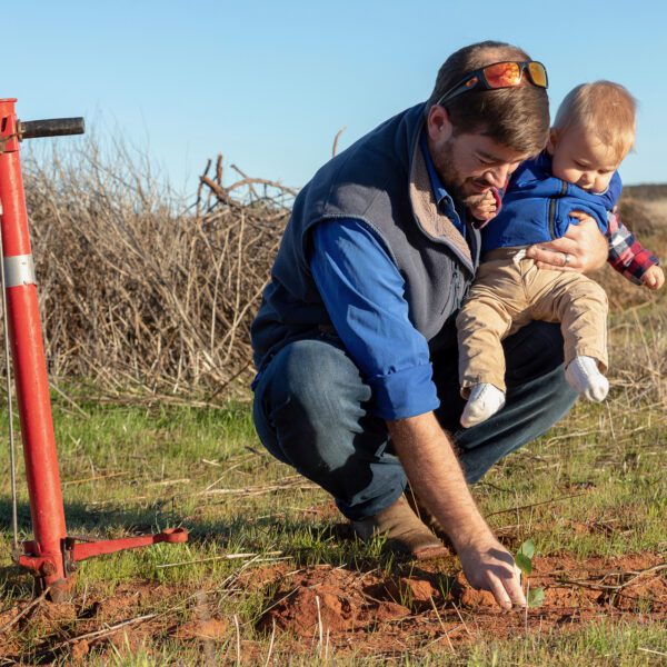 Eurardy Reserve planting with child