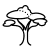 Tree symbol, acacia