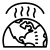greenhouse effect symbol, earth and heat