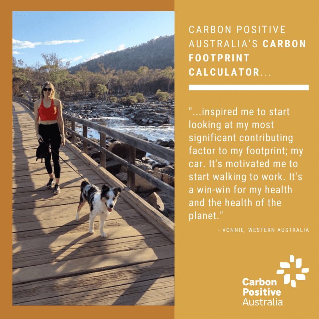 Vonnie from Western Australia on using our Carbon Footprint Calculator