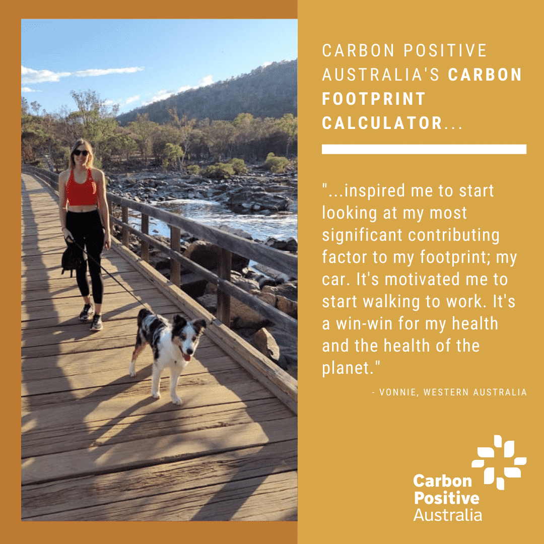 Vonnie from Western Australia on using our Carbon Footprint Calculator