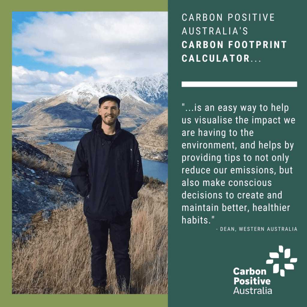 Dean on using our Carbon Footprint Calculator